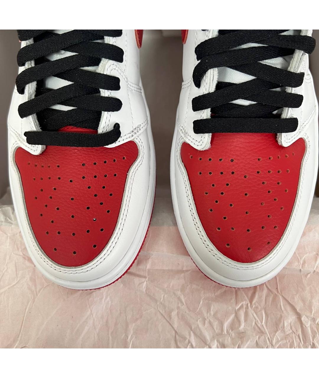 JORDAN Красные высокие кроссовки / кеды, фото 5