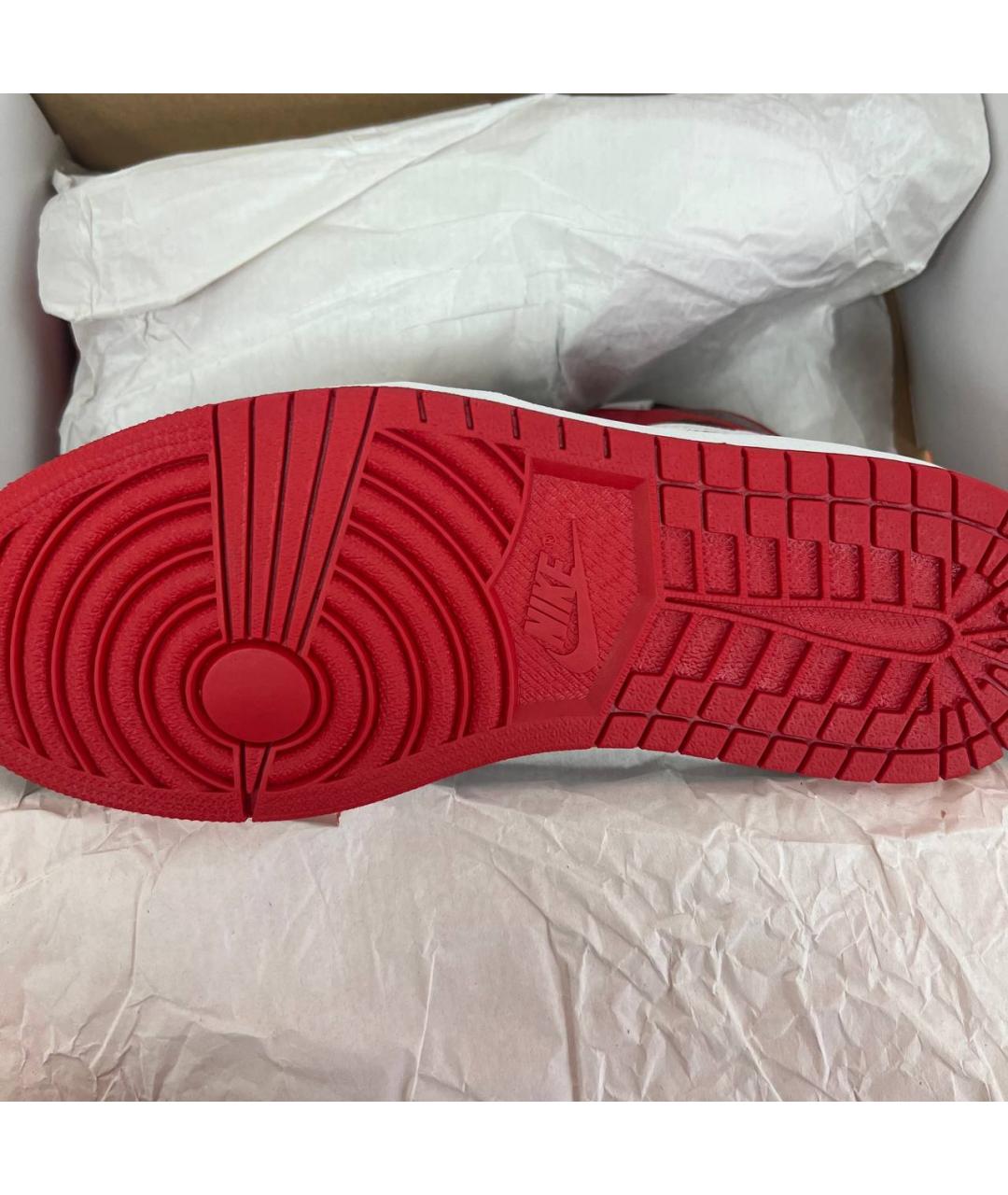 JORDAN Красные высокие кроссовки / кеды, фото 3