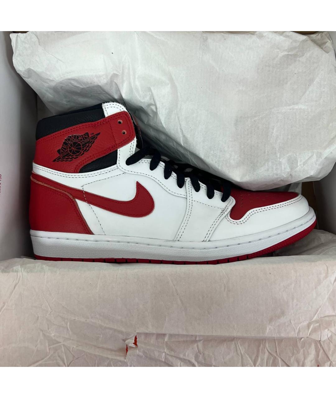 JORDAN Красные высокие кроссовки / кеды, фото 2
