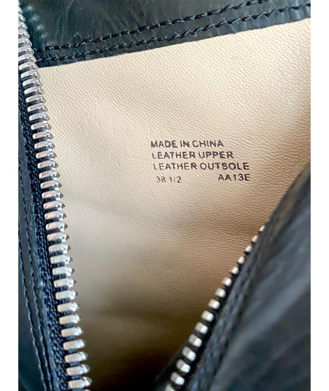 MICHAEL KORS Черные кожаные полусапоги, фото 8