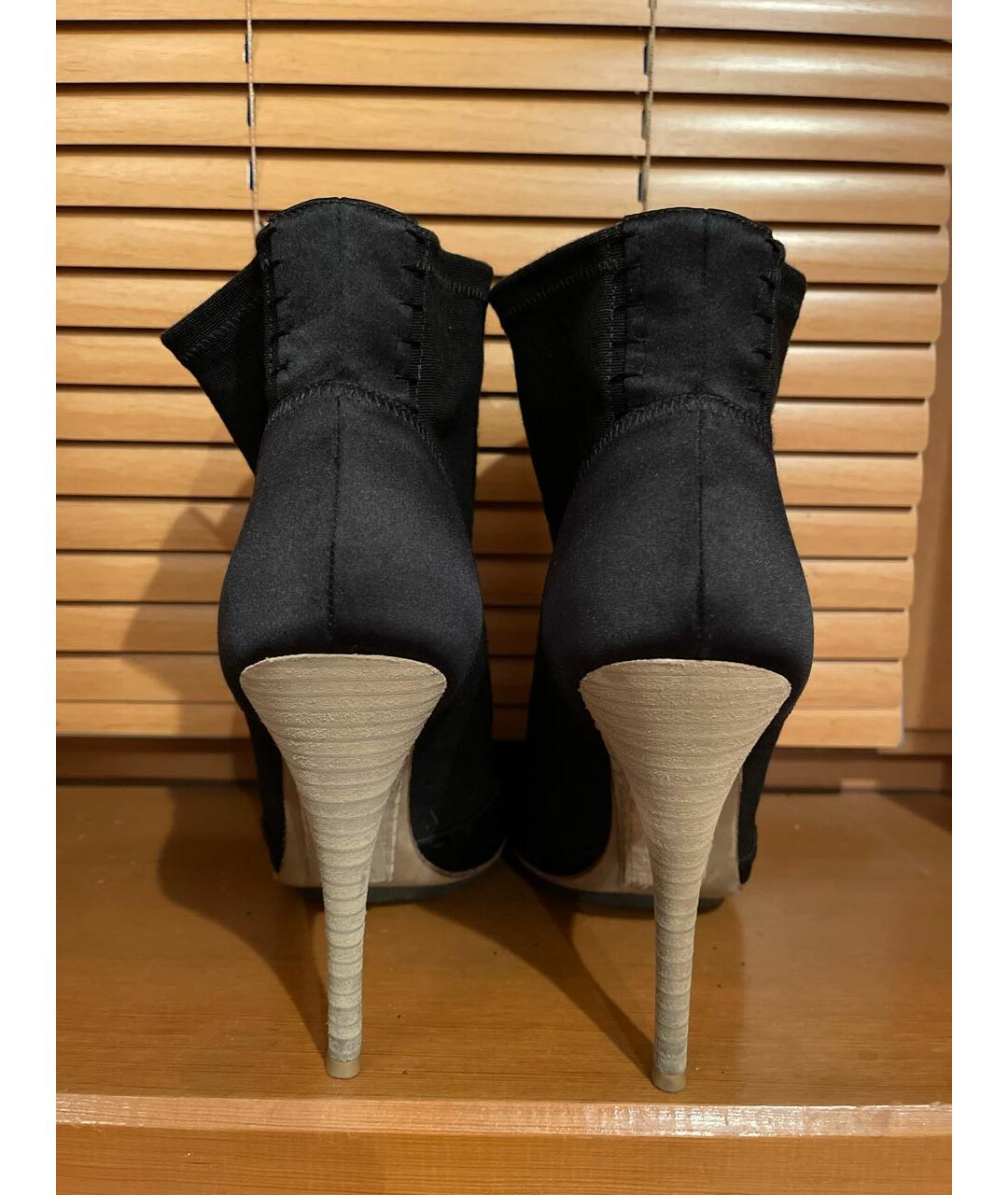 GIUSEPPE ZANOTTI DESIGN Черные текстильные ботильоны, фото 4