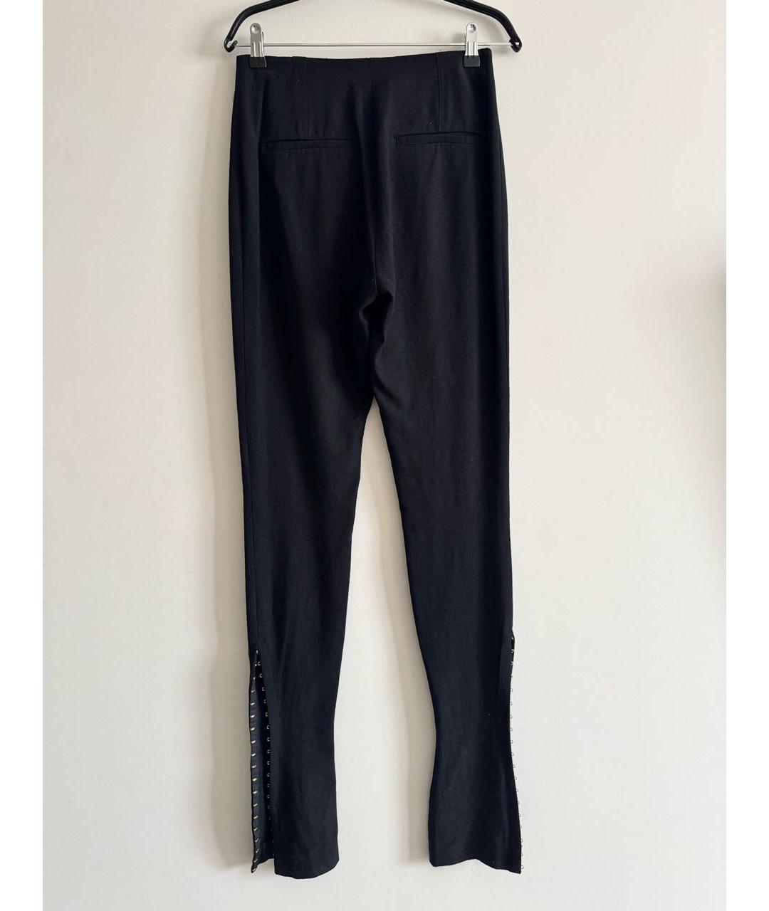 JACQUEMUS Черные вискозные брюки узкие, фото 2