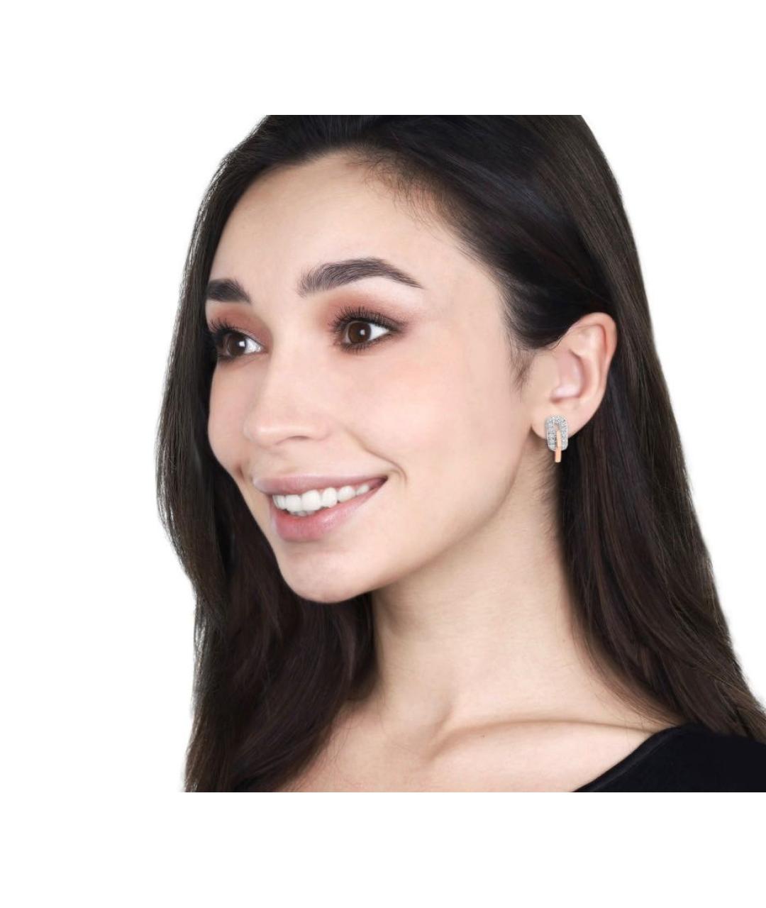 DAMIANI Золотые серьги из розового золота, фото 4