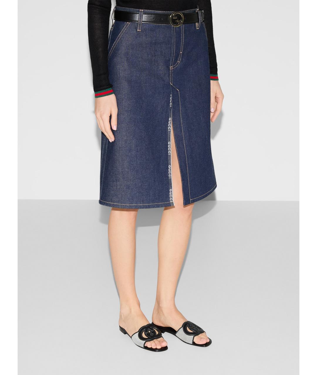 GUCCI Черные шлепанцы, фото 3