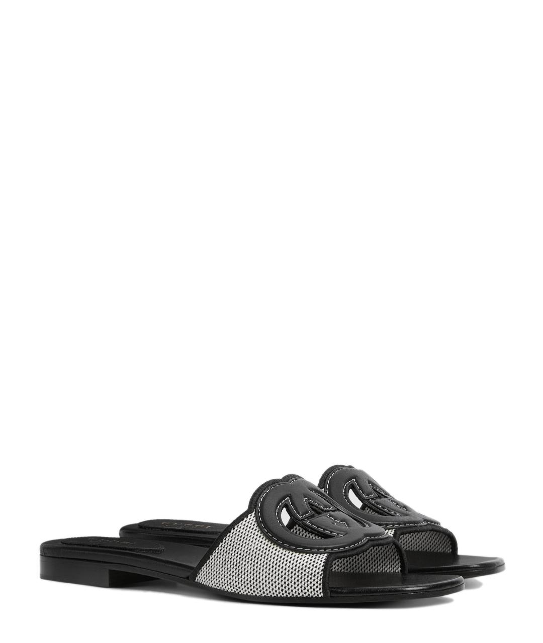 GUCCI Черные шлепанцы, фото 2