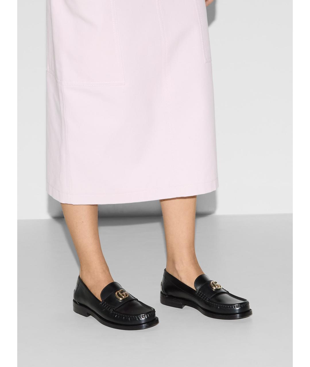 GUCCI Черные лоферы, фото 3