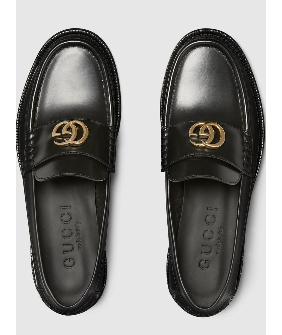 GUCCI Черные лоферы, фото 5