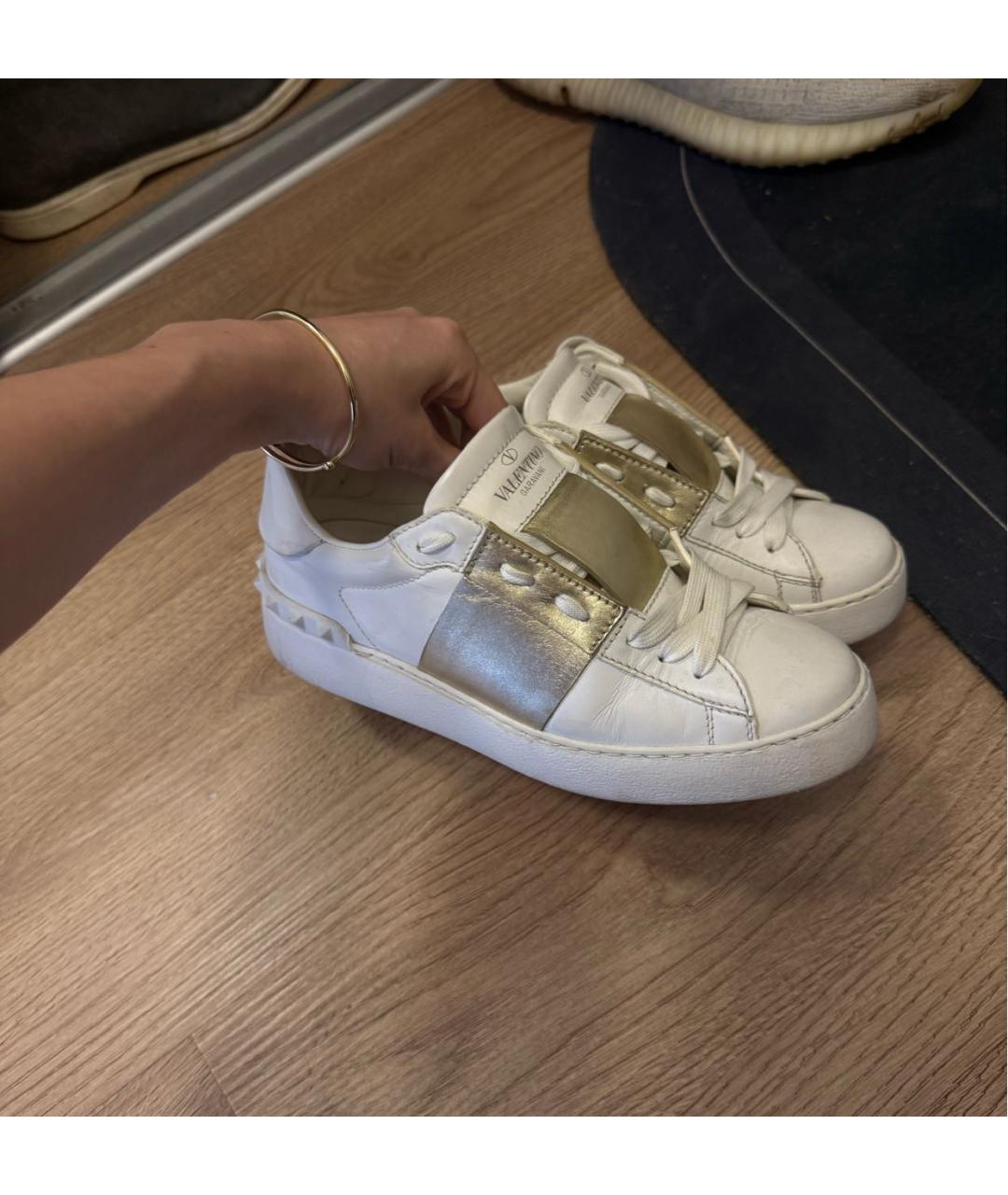 VALENTINO Белые кожаные кеды, фото 6