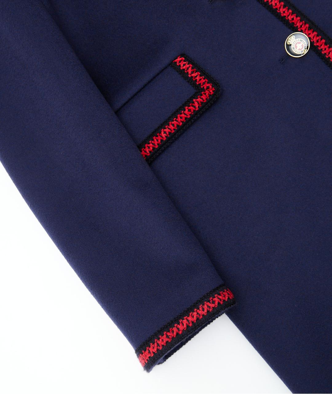 GUCCI Синее шерстяное пальто, фото 5