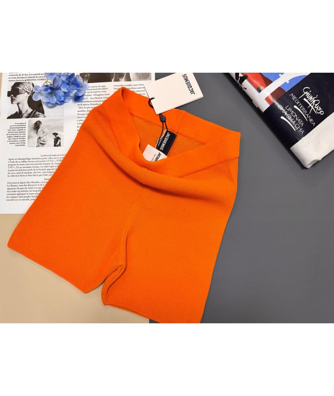 JACQUEMUS Оранжевое шорты, фото 3