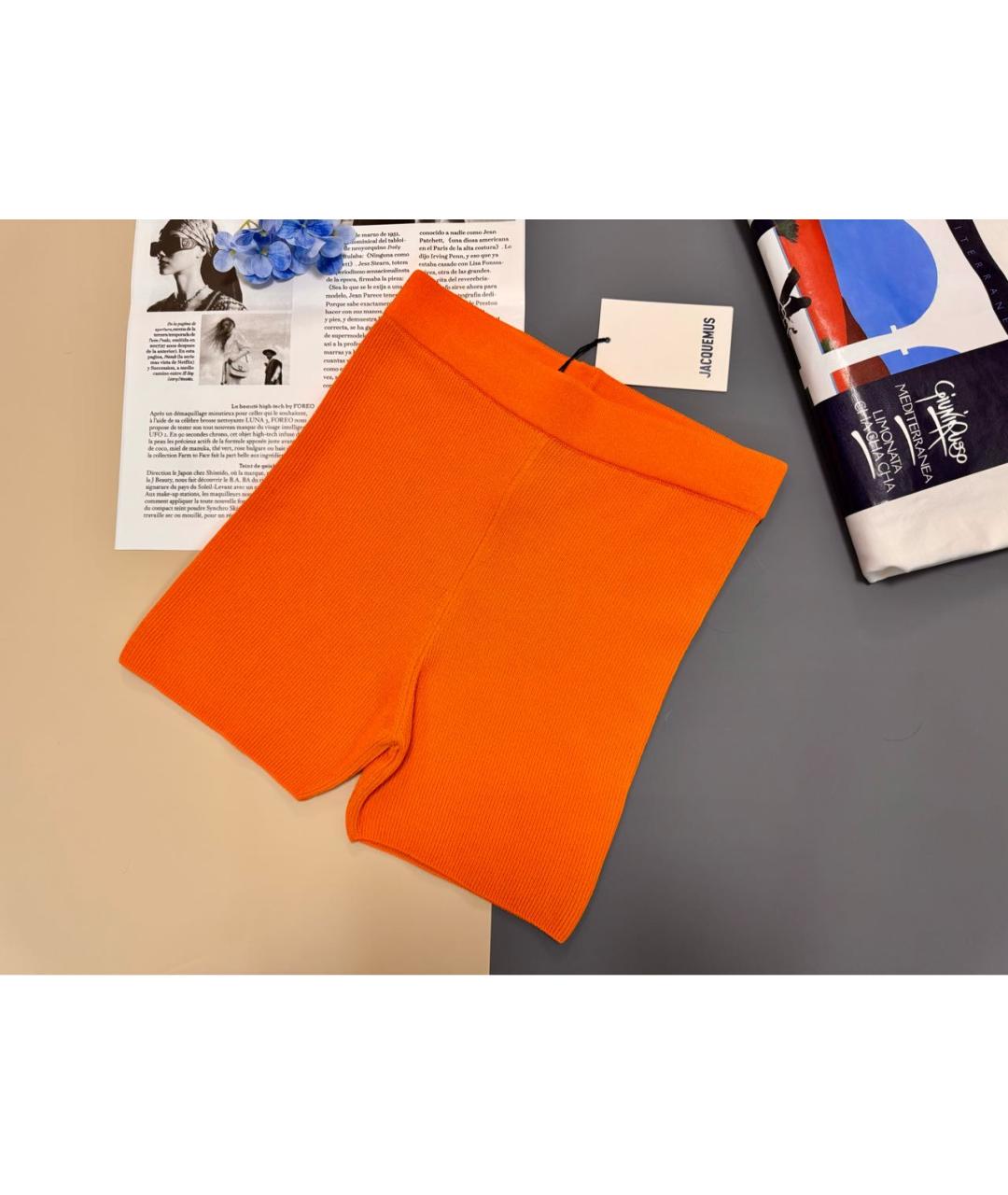 JACQUEMUS Оранжевое шорты, фото 2
