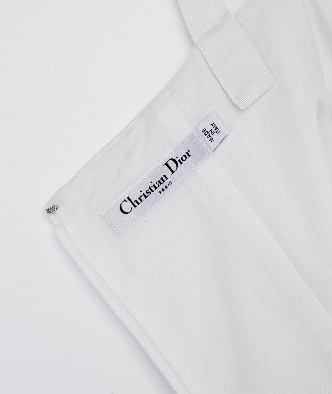 CHRISTIAN DIOR Белый хлопковый комбинезон, фото 6