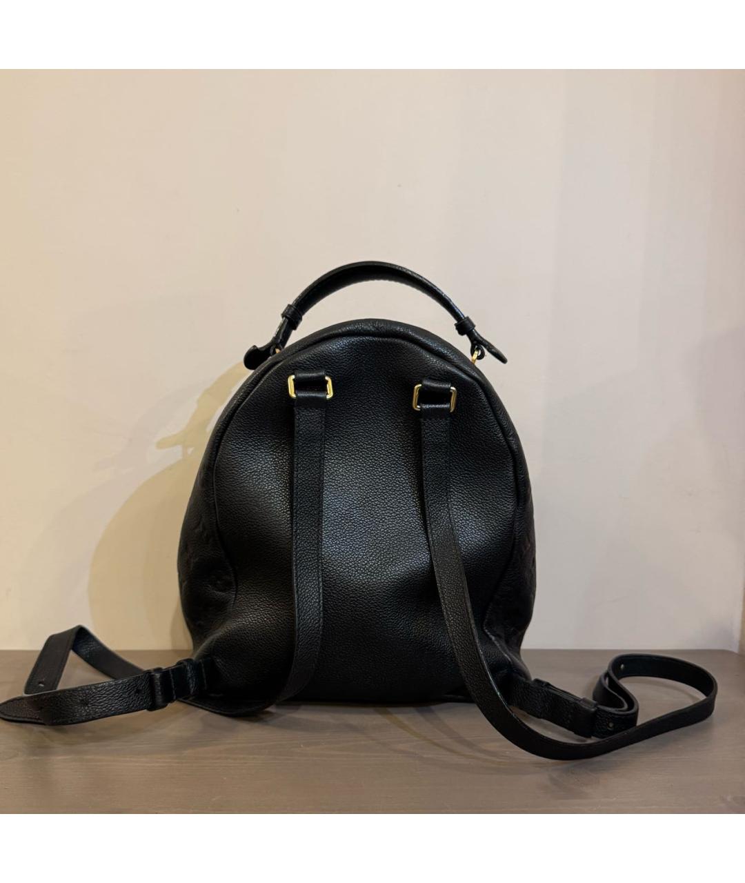 LOUIS VUITTON Черный кожаный рюкзак, фото 3