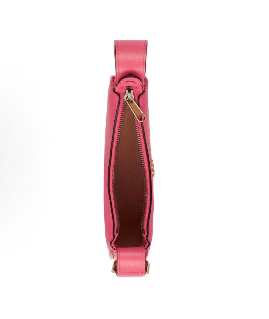 GUCCI Коралловая кожаная сумка с короткими ручками, фото 4