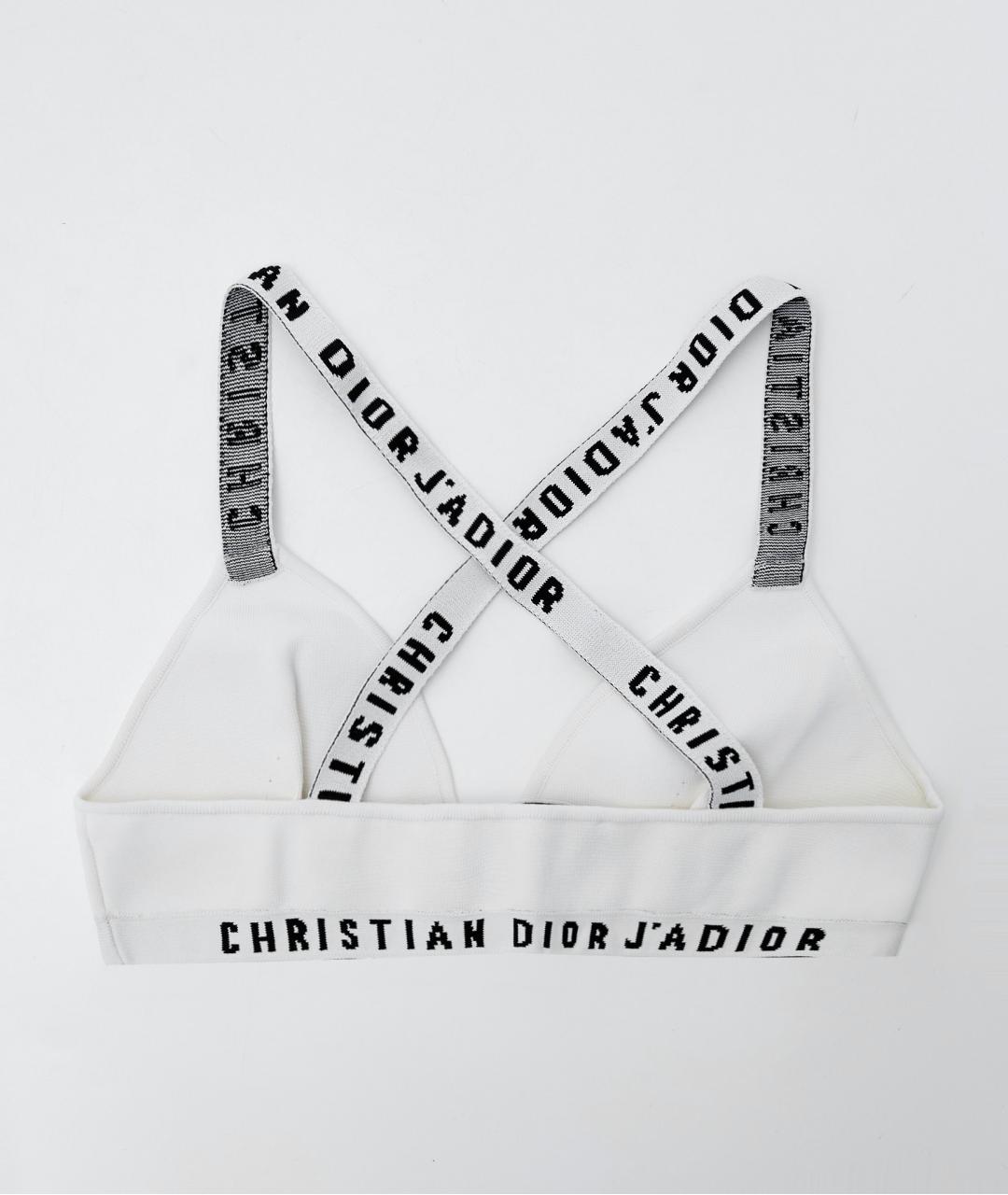 CHRISTIAN DIOR Белая вискозная майка, фото 2