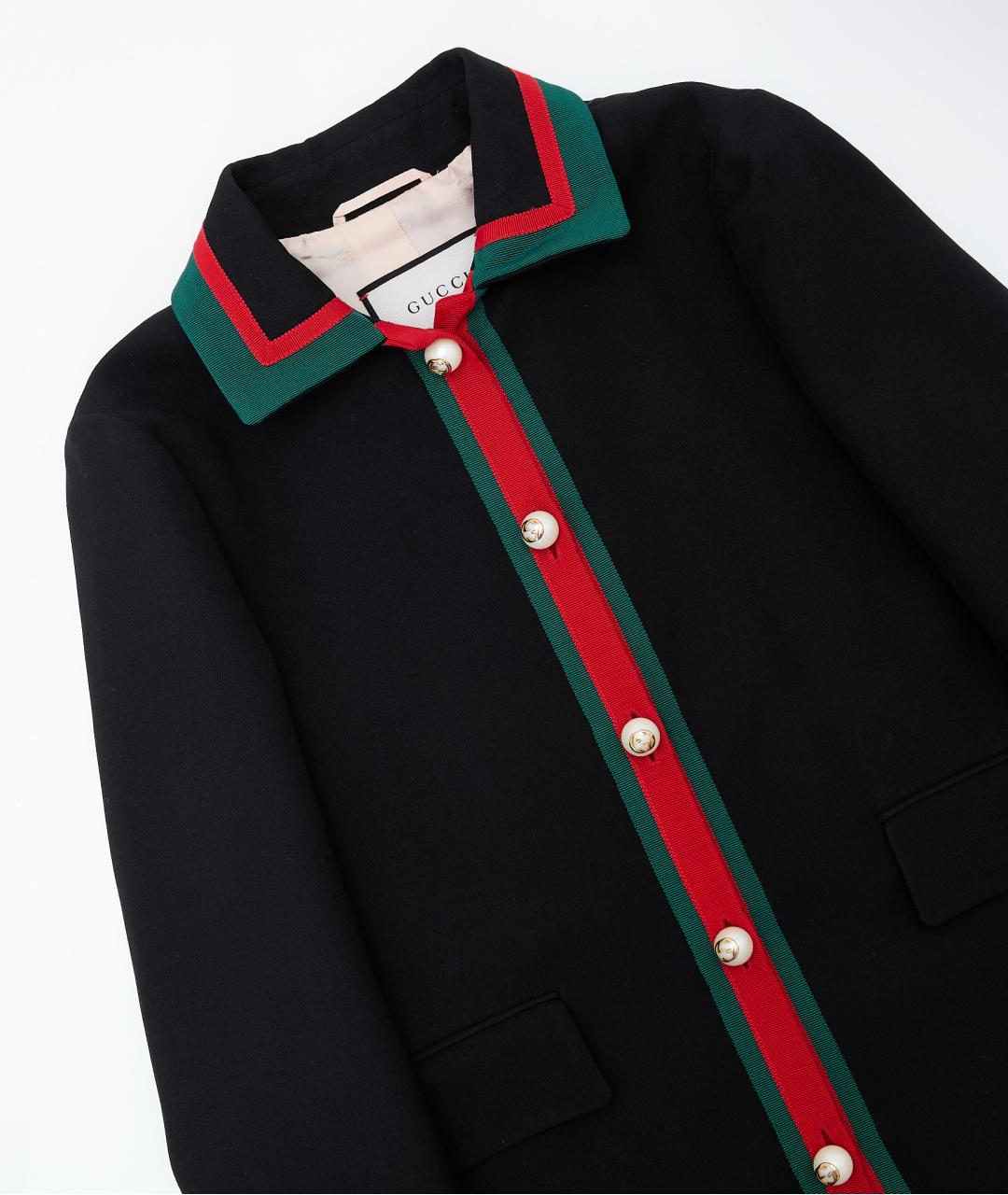 GUCCI Черное шелковое пальто, фото 3
