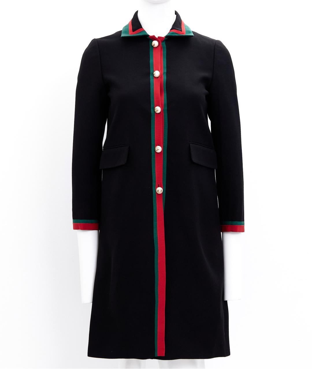 GUCCI Черное шелковое пальто, фото 9