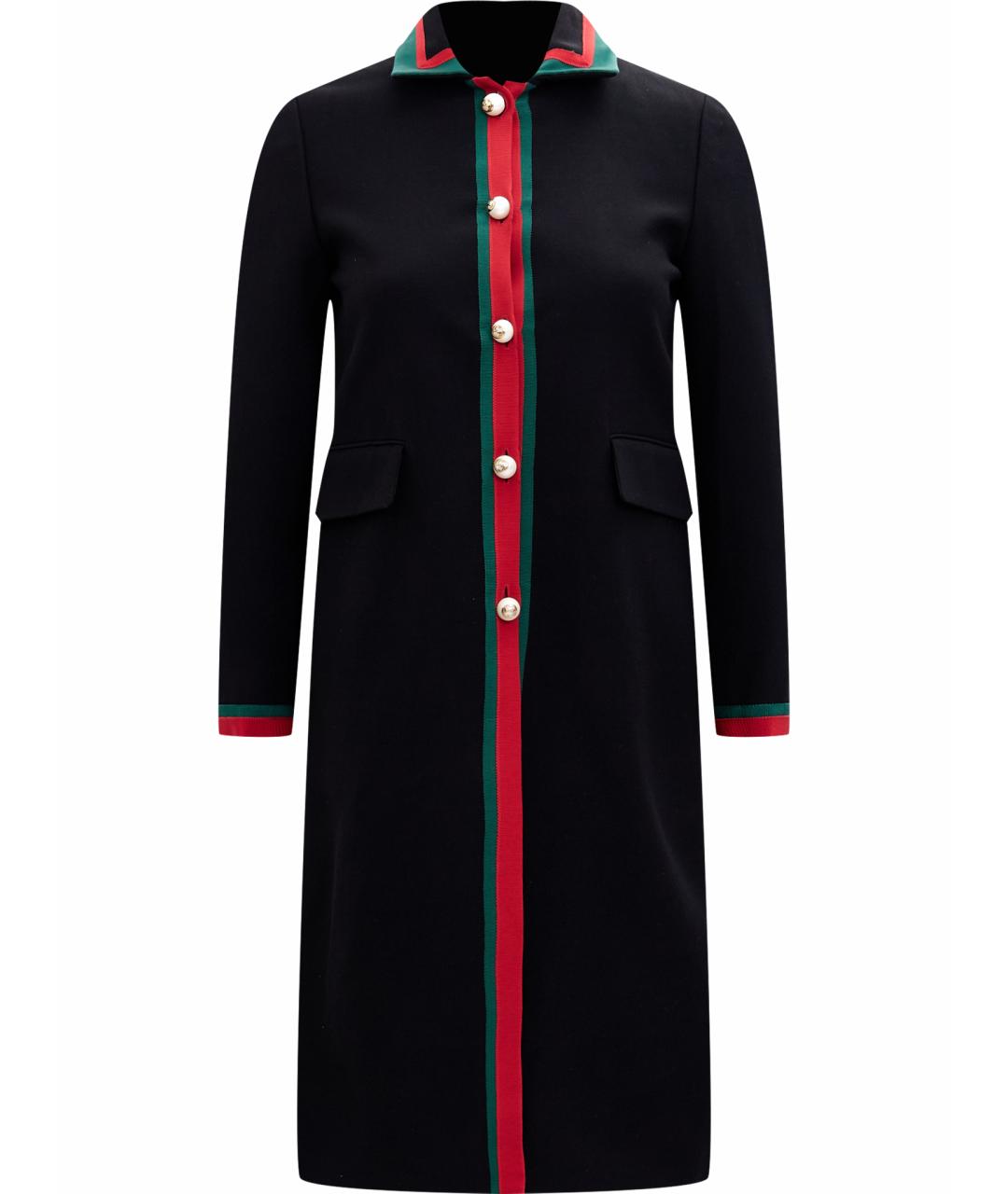 GUCCI Черное шелковое пальто, фото 1
