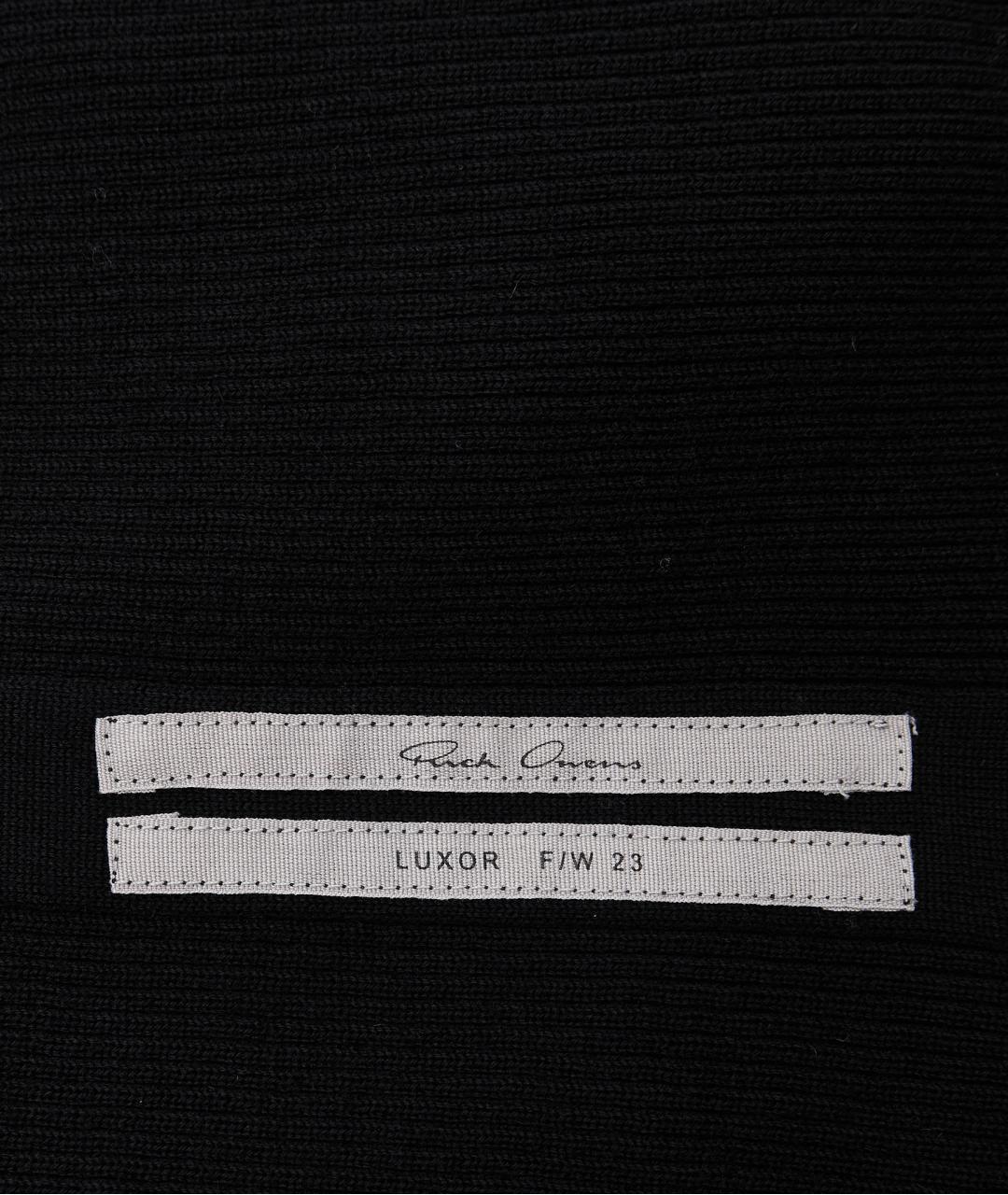 RICK OWENS Черное шерстяное коктейльное платье, фото 7