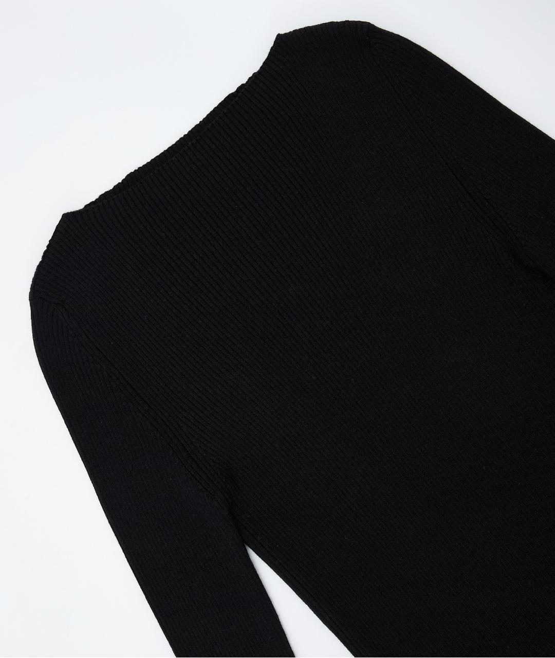 RICK OWENS Черное шерстяное коктейльное платье, фото 3
