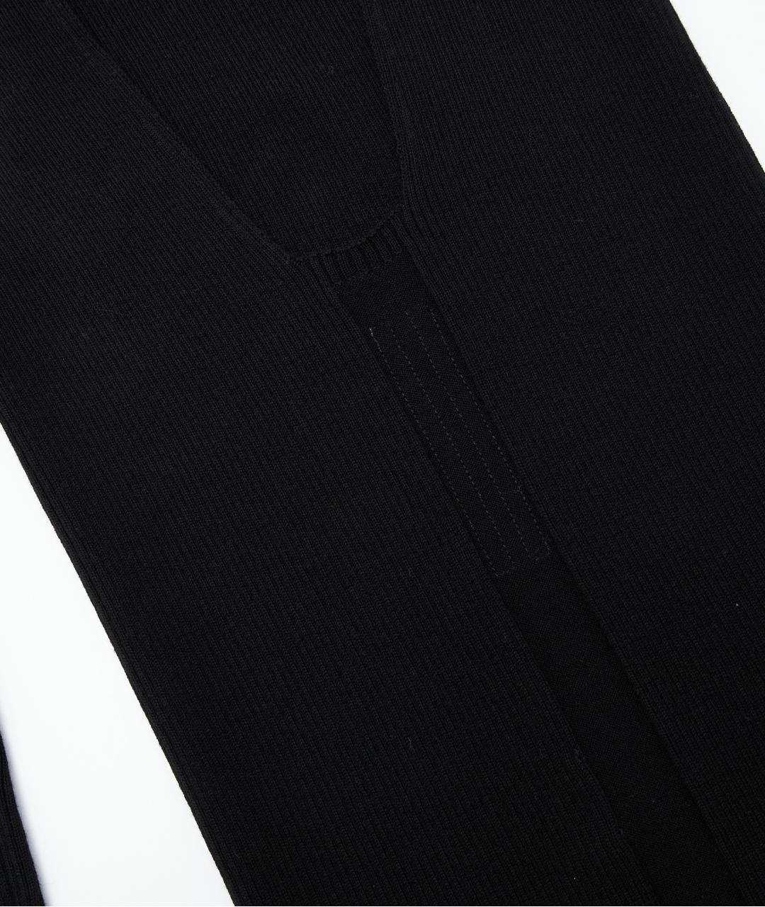 RICK OWENS Черное шерстяное коктейльное платье, фото 5