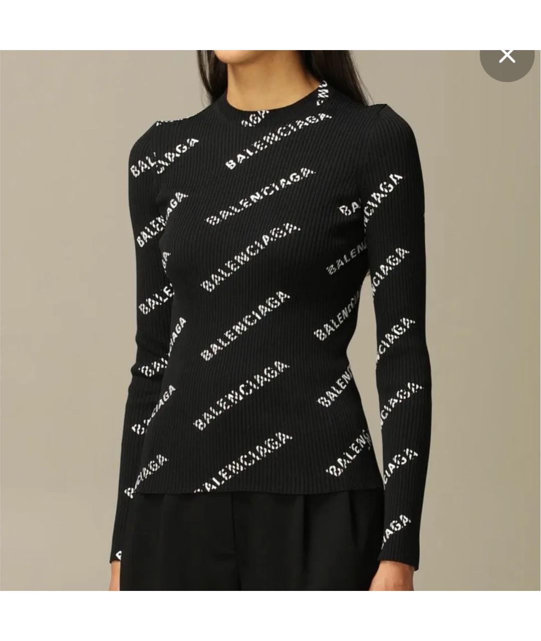 BALENCIAGA Черный полиэстеровый костюм с юбками, фото 3