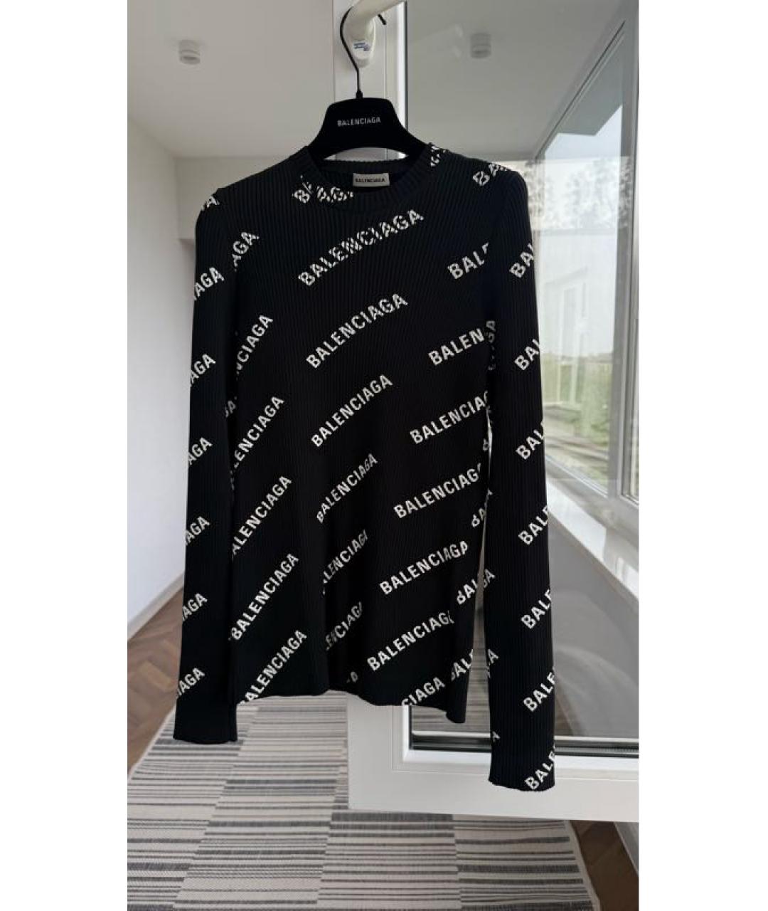 BALENCIAGA Черный полиэстеровый костюм с юбками, фото 10