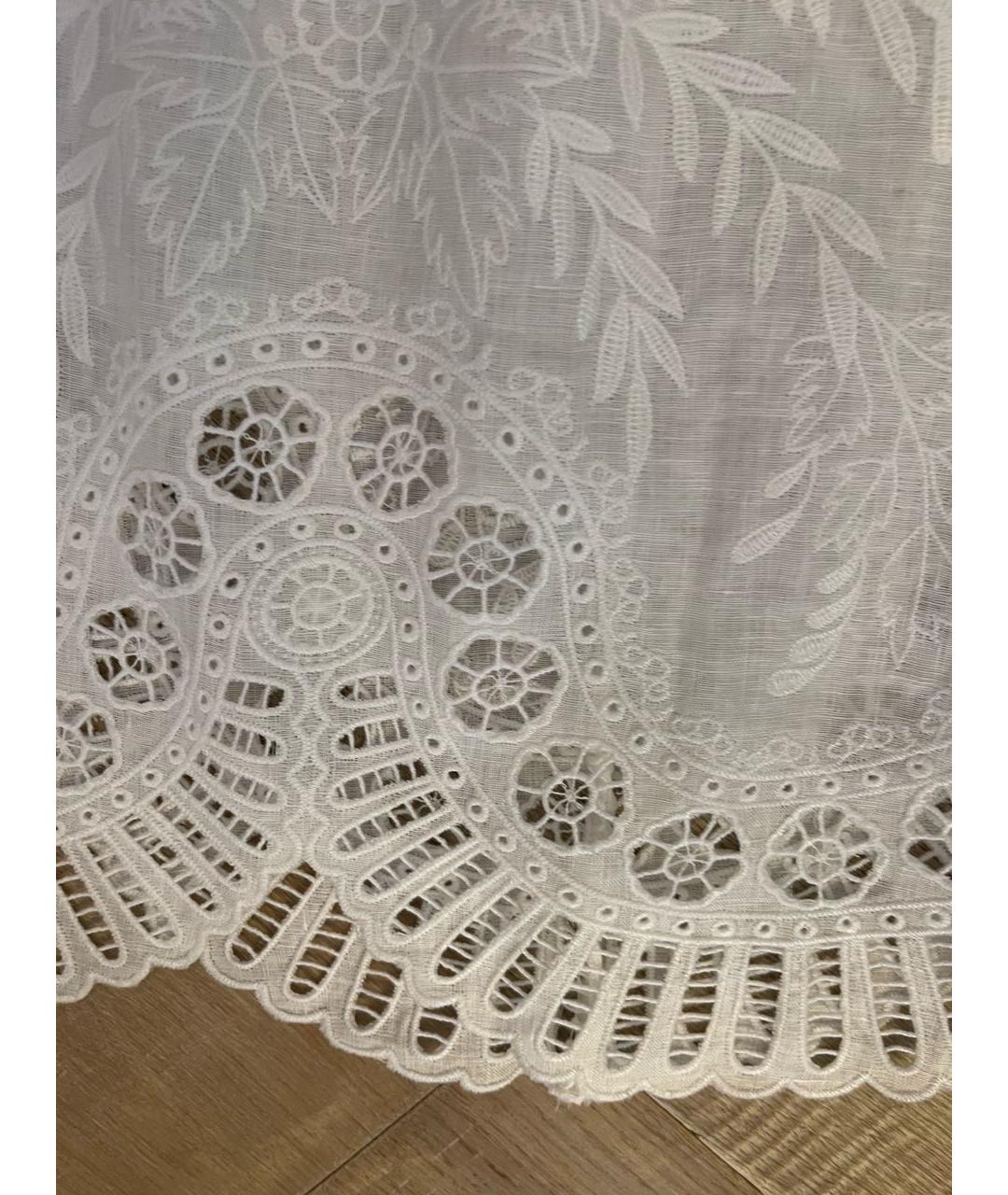 ZIMMERMANN Белое льняное коктейльное платье, фото 3