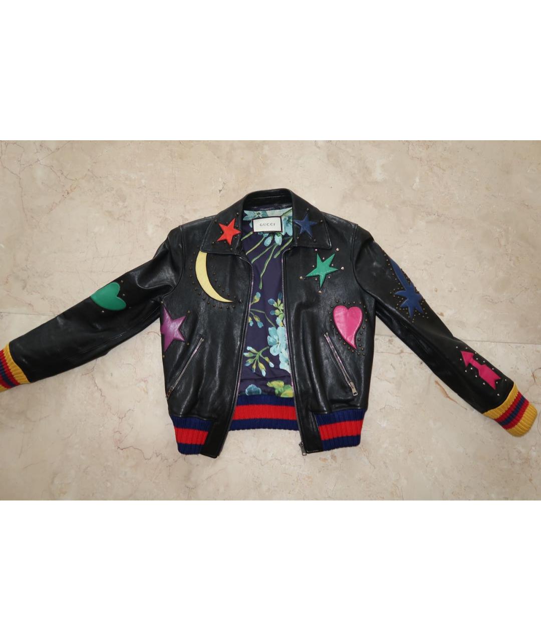 GUCCI Черная кожаная куртка, фото 8