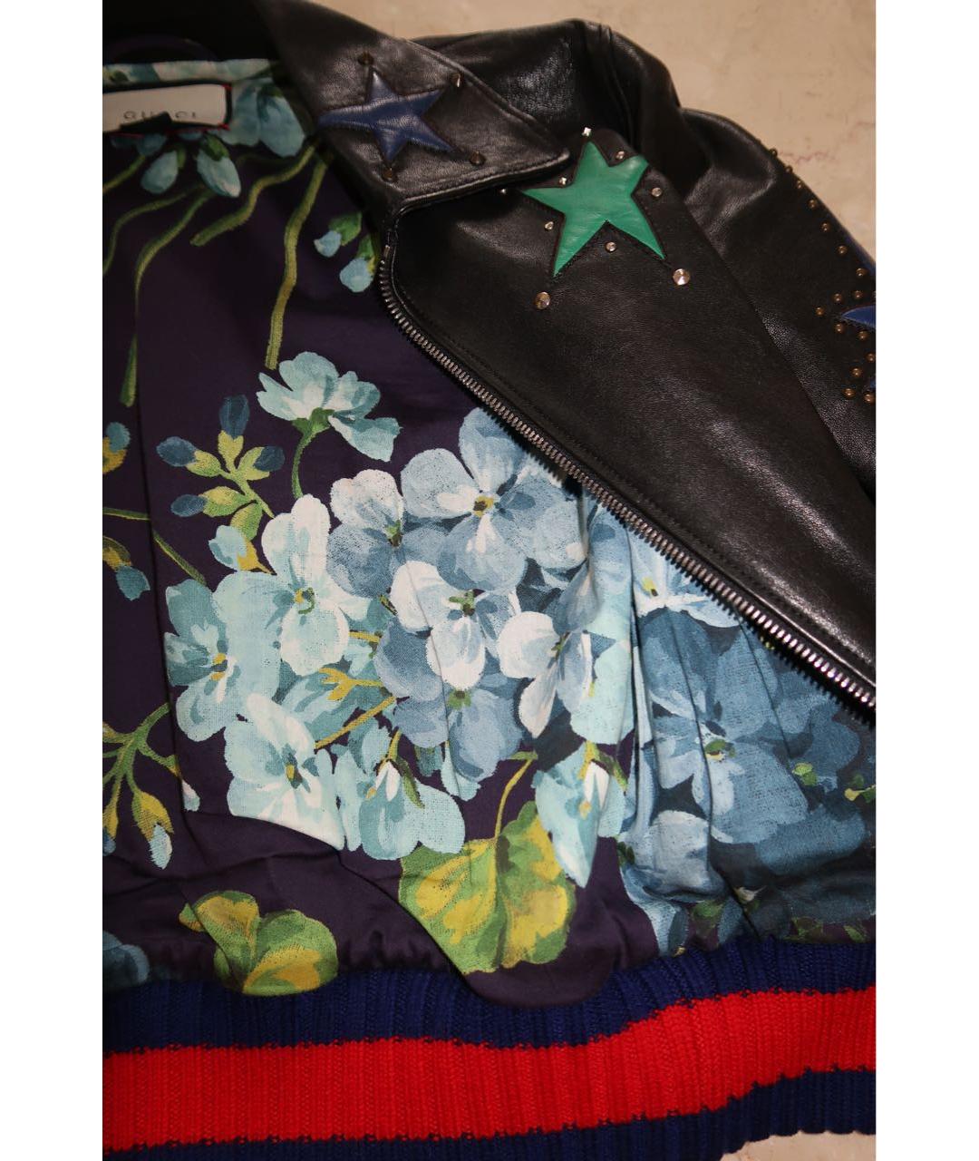 GUCCI Черная кожаная куртка, фото 7