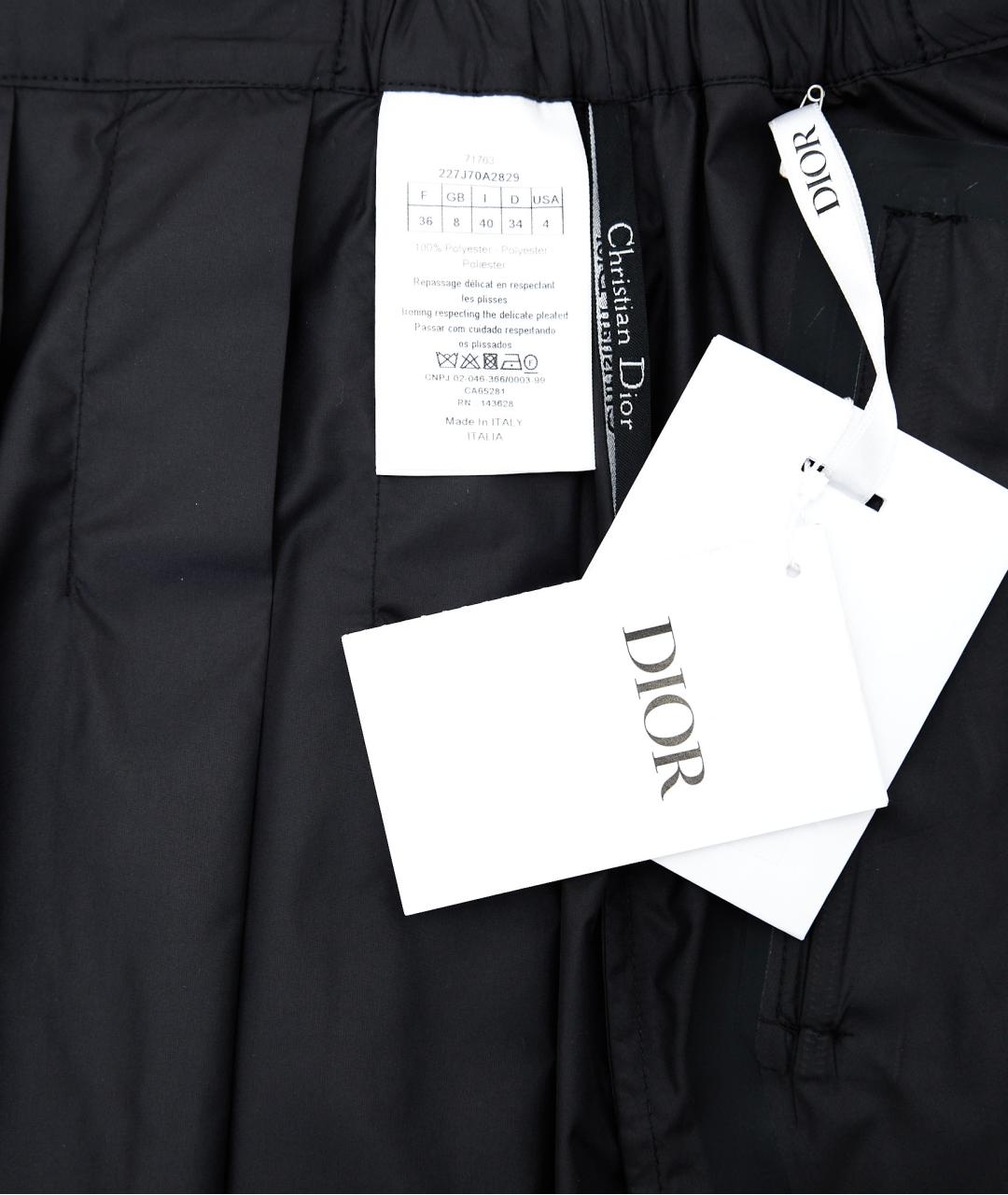CHRISTIAN DIOR Черные кожаные шорты, фото 6