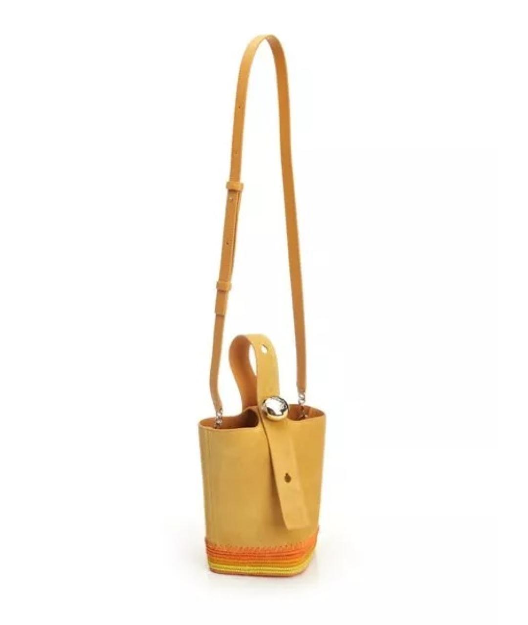 LOEWE Горчичная сумка тоут, фото 2