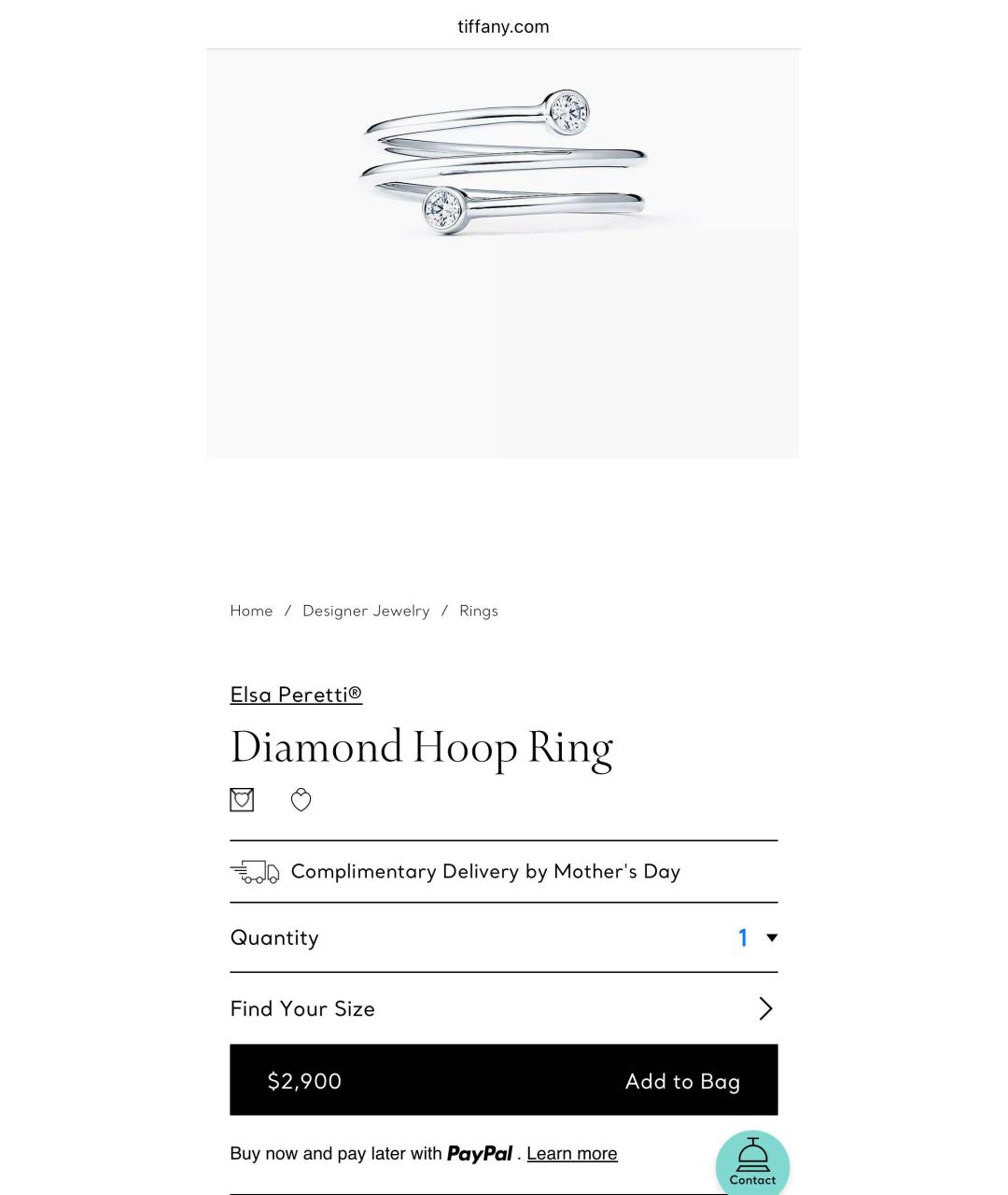 TIFFANY&CO Платиновое кольцо, фото 6