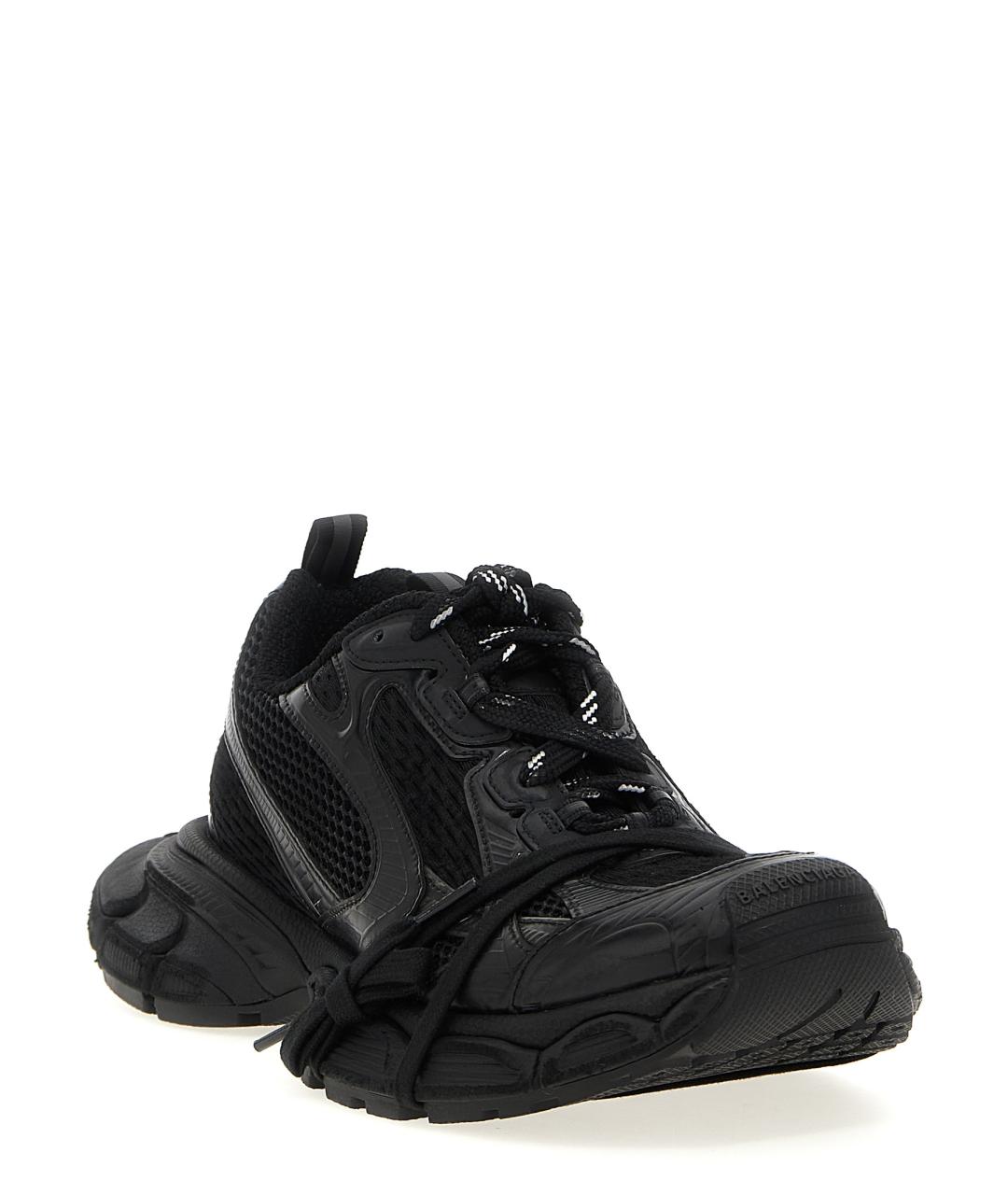 BALENCIAGA Черные низкие кроссовки / кеды, фото 2