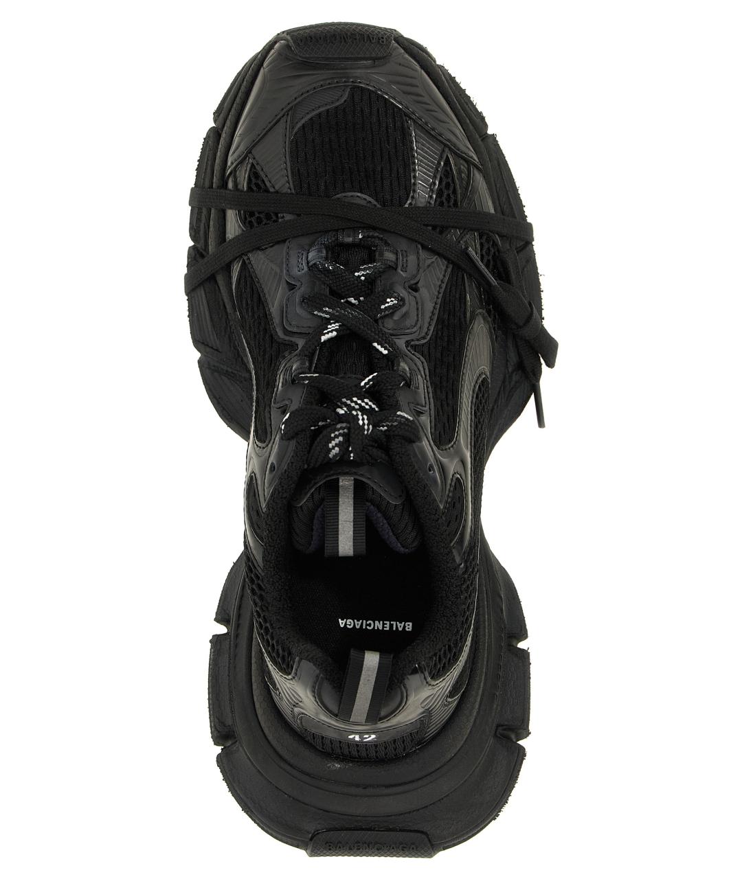 BALENCIAGA Черные низкие кроссовки / кеды, фото 4