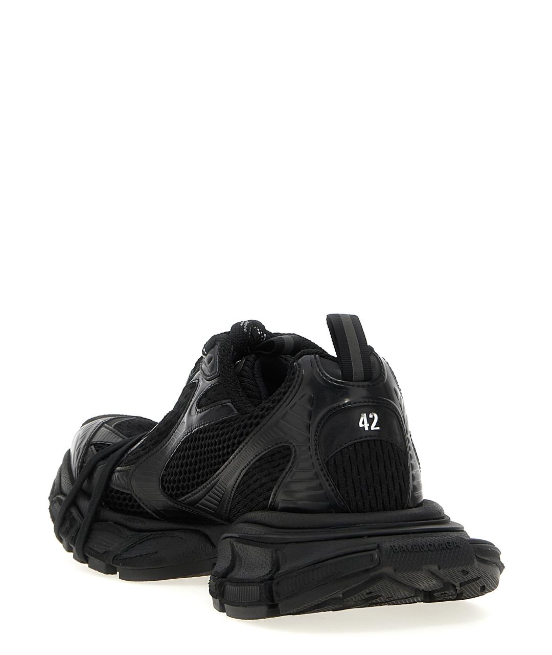 BALENCIAGA Черные низкие кроссовки / кеды, фото 3