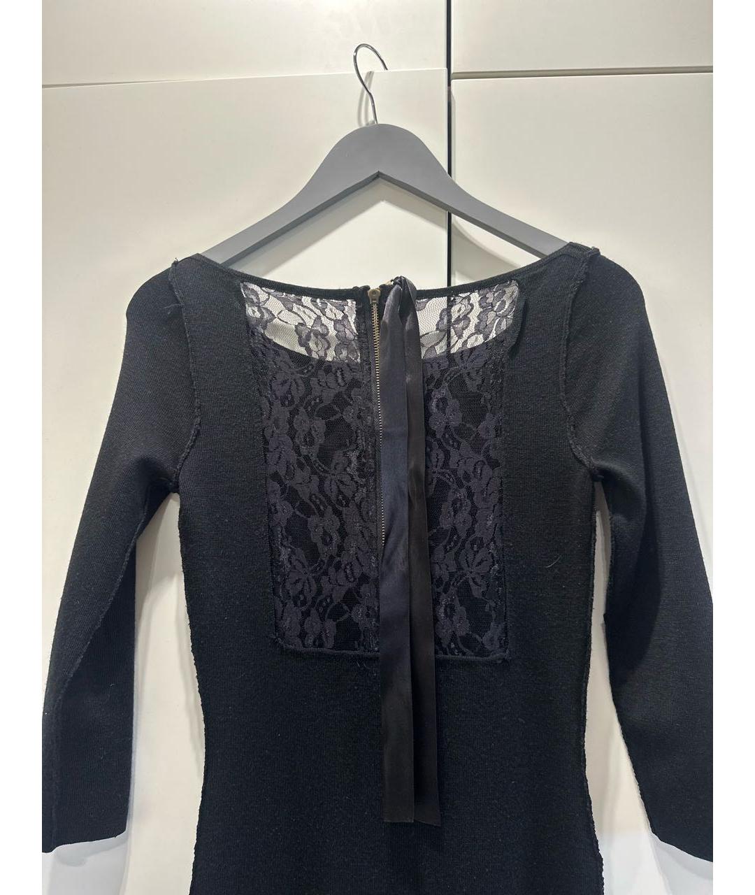 VALENTINO Черное вискозное коктейльное платье, фото 3