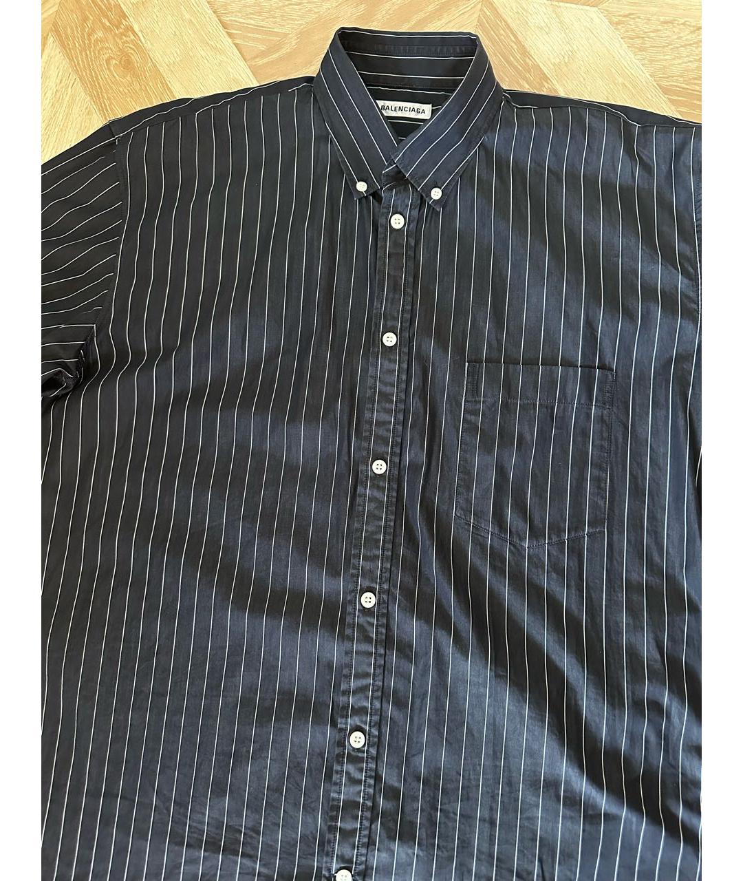 BALENCIAGA Черная хлопковая рубашка, фото 3