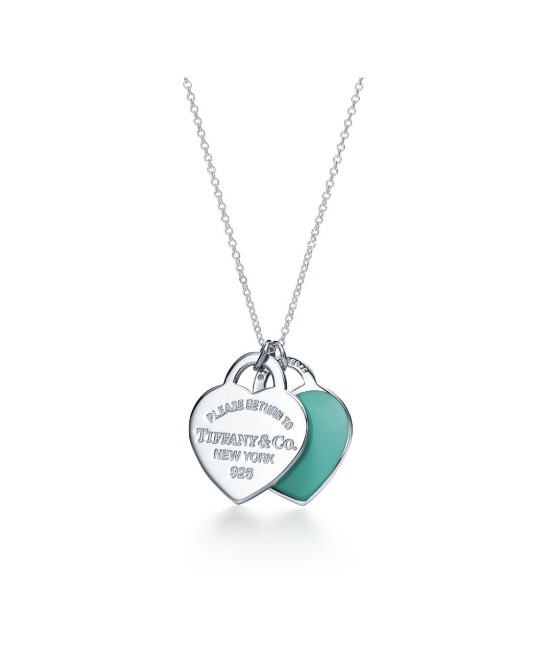 TIFFANY&CO Бирюзовая серебряная подвеска, фото 4