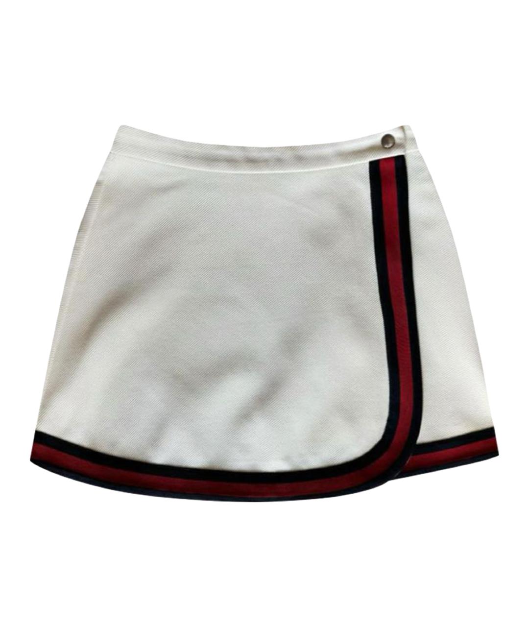 GUCCI Бежевая полиэстеровая юбка мини, фото 1