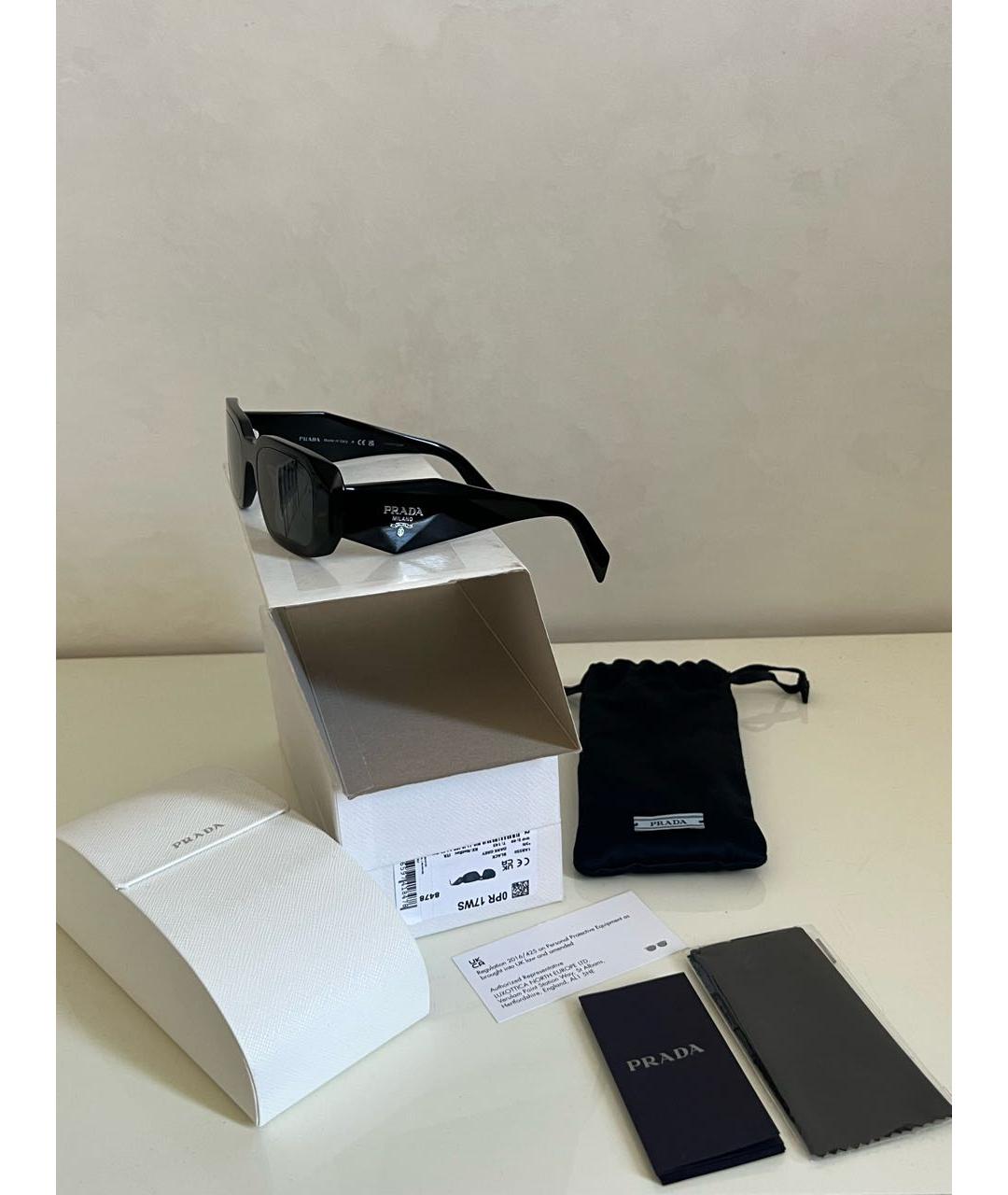 PRADA Черные солнцезащитные очки, фото 2