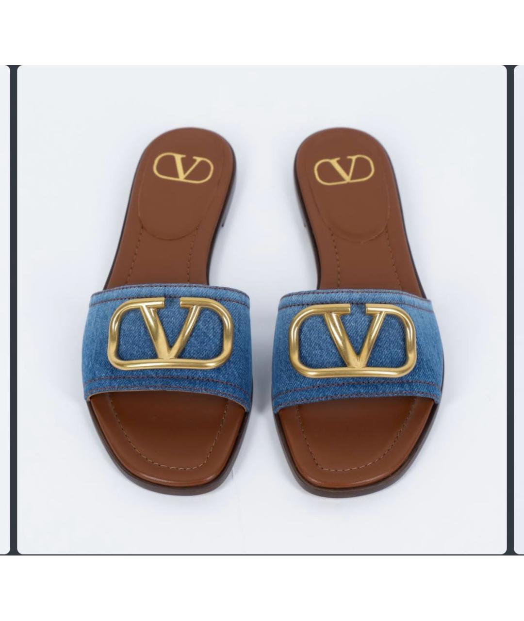 VALENTINO Синие мюли, фото 4