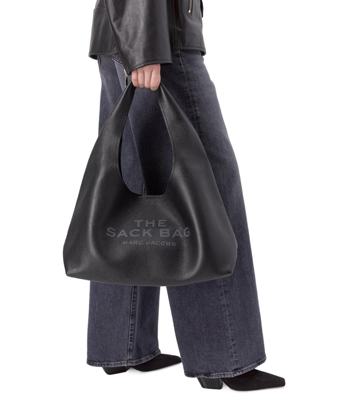 MARC JACOBS Черная кожаная сумка с короткими ручками, фото 7