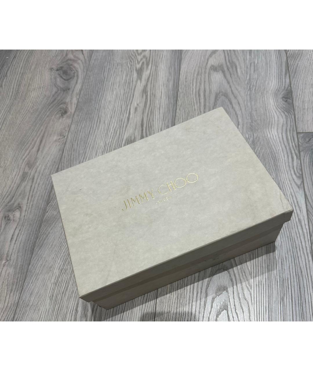JIMMY CHOO Серые текстильные туфли, фото 4