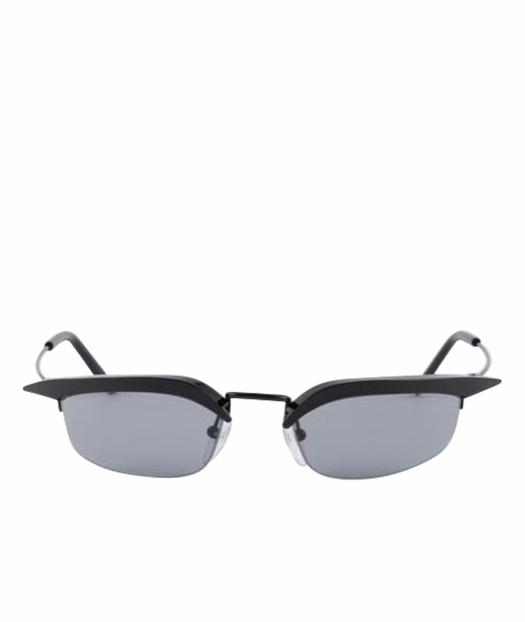 PRADA Черные металлические солнцезащитные очки, фото 1