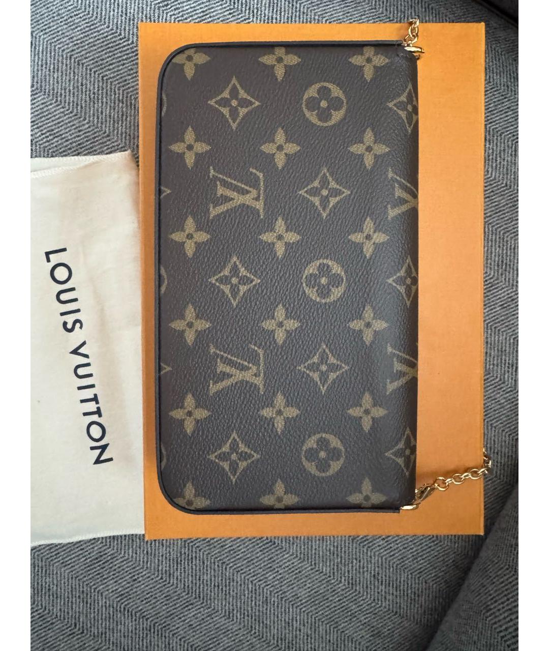 LOUIS VUITTON Коричневая сумка через плечо, фото 3