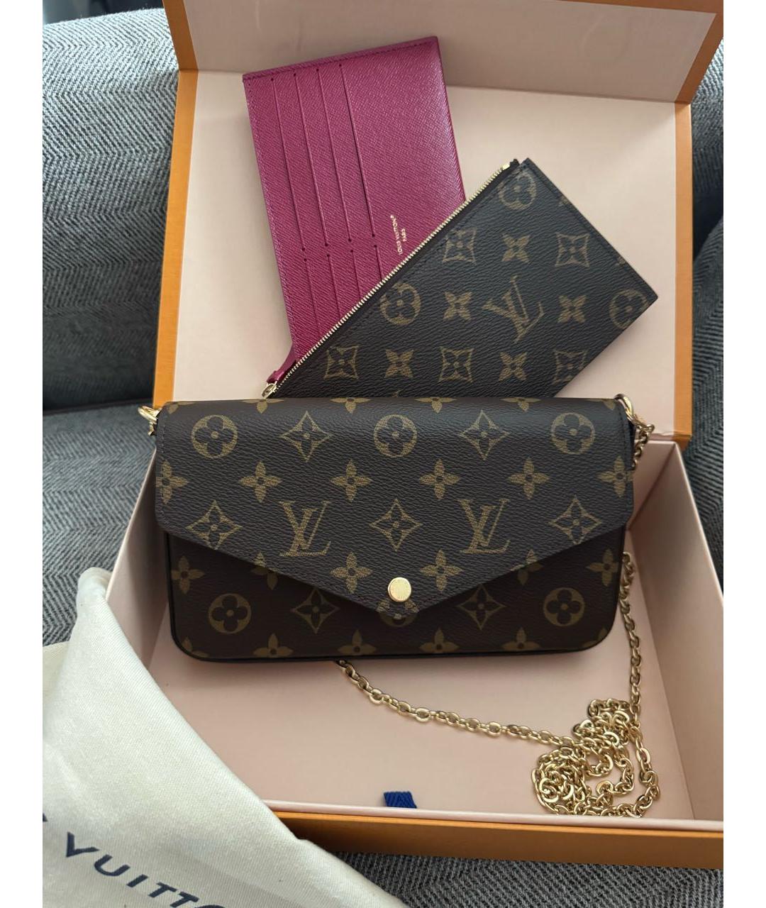 LOUIS VUITTON Коричневая сумка через плечо, фото 6
