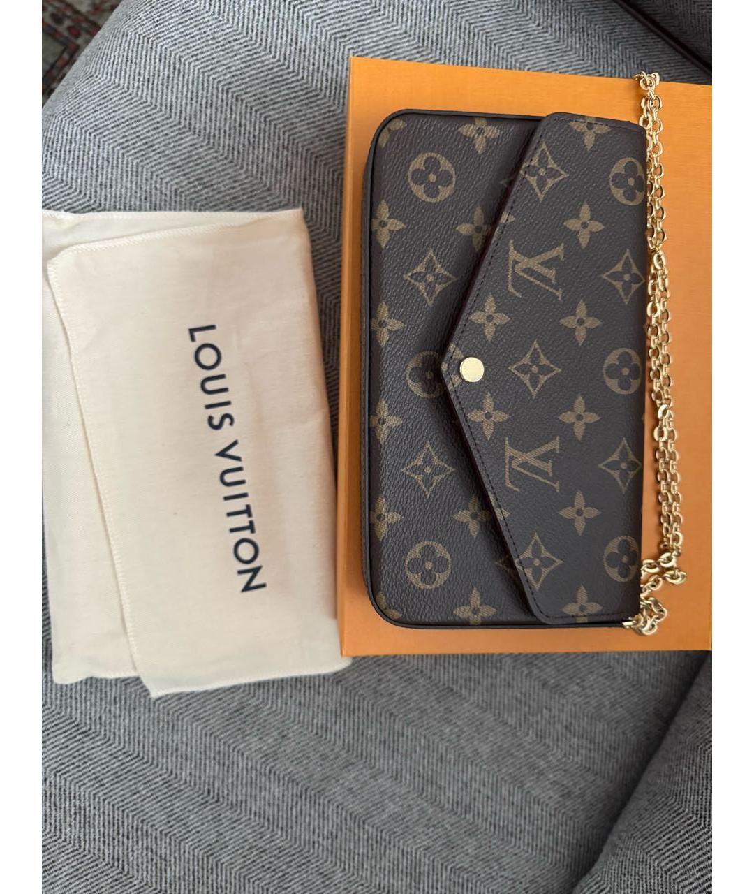 LOUIS VUITTON Коричневая сумка через плечо, фото 5