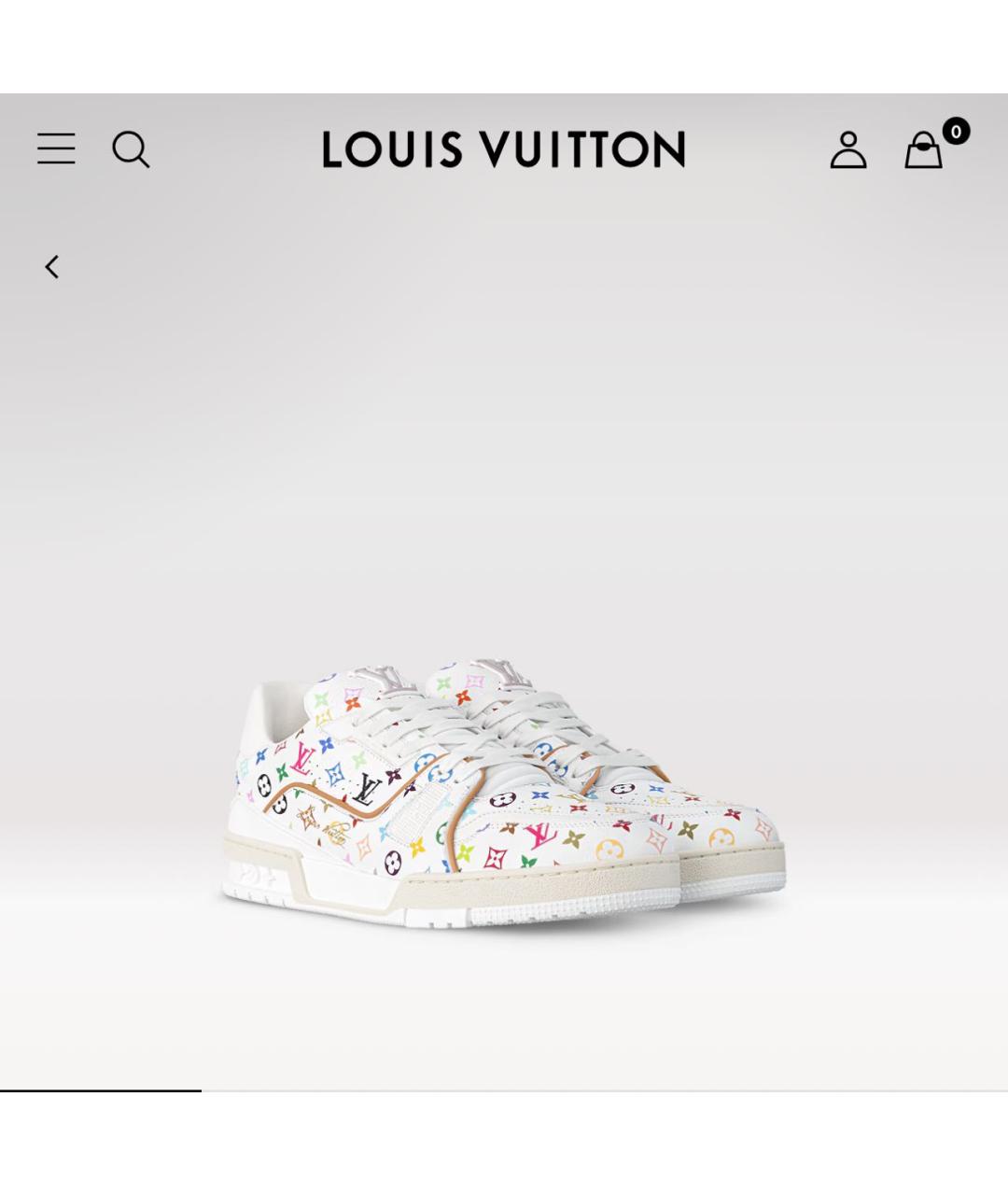 LOUIS VUITTON Мульти кожаные кроссовки, фото 5