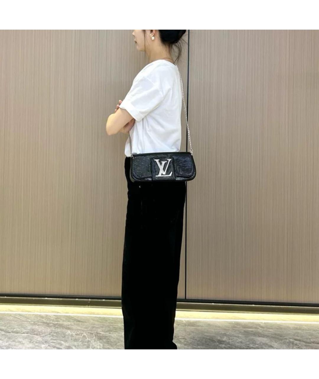 LOUIS VUITTON Черная сумка через плечо, фото 8